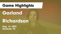 Garland  vs Richardson Game Highlights - Aug. 16, 2022