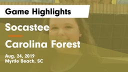 Socastee  vs Carolina Forest Game Highlights - Aug. 24, 2019