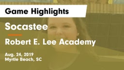 Socastee  vs Robert E. Lee Academy Game Highlights - Aug. 24, 2019