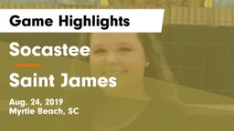 Socastee  vs Saint James Game Highlights - Aug. 24, 2019