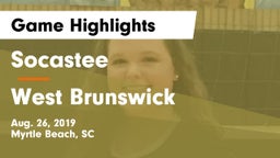 Socastee  vs West Brunswick  Game Highlights - Aug. 26, 2019
