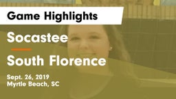 Socastee  vs South Florence Game Highlights - Sept. 26, 2019
