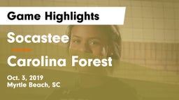 Socastee  vs Carolina Forest Game Highlights - Oct. 3, 2019