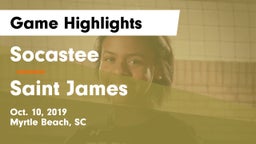 Socastee  vs Saint James Game Highlights - Oct. 10, 2019