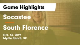 Socastee  vs South Florence Game Highlights - Oct. 14, 2019