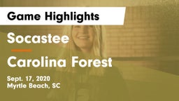 Socastee  vs Carolina Forest Game Highlights - Sept. 17, 2020