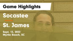 Socastee  vs St. James  Game Highlights - Sept. 13, 2022