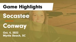 Socastee  vs Conway  Game Highlights - Oct. 4, 2022