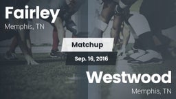 Matchup: Fairley  vs. Westwood  2016