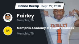 Recap: Fairley  vs. Memphis Academy of Health Sciences  2018