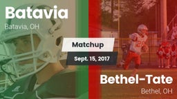 Matchup: Batavia  vs. Bethel-Tate  2017