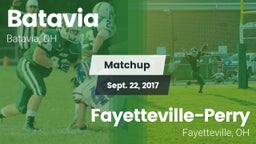 Matchup: Batavia  vs. Fayetteville-Perry  2017
