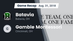 Recap: Batavia  vs. Gamble Montessori  2018