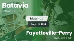 Matchup: Batavia  vs. Fayetteville-Perry  2018