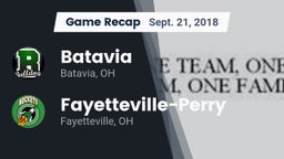 Recap: Batavia  vs. Fayetteville-Perry  2018