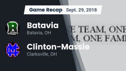 Recap: Batavia  vs. Clinton-Massie  2018