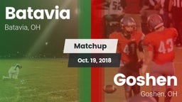 Matchup: Batavia  vs. Goshen  2018