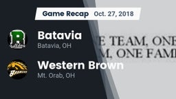 Recap: Batavia  vs. Western Brown  2018