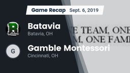 Recap: Batavia  vs. Gamble Montessori  2019