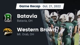 Recap: Batavia  vs. Western Brown  2022