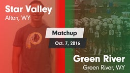 Matchup: Star Valley High vs. Green River  2016