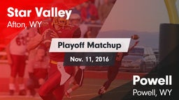 Matchup: Star Valley High vs. Powell  2016