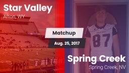 Matchup: Star Valley High vs. Spring Creek  2017