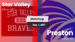 Matchup: Star Valley High vs. Preston  2017