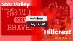 Matchup: Star Valley High vs. Hillcrest  2018