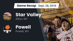 Recap: Star Valley  vs. Powell  2018