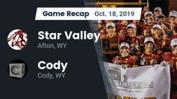 Recap: Star Valley  vs. Cody  2019