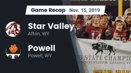Recap: Star Valley  vs. Powell  2019