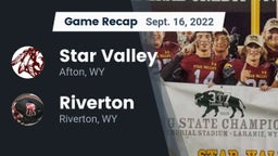 Recap: Star Valley  vs. Riverton  2022