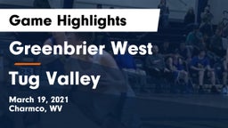 Greenbrier West  vs Tug Valley  Game Highlights - March 19, 2021