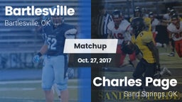 Matchup: Bartlesville High vs. Charles Page  2017