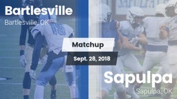 Matchup: Bartlesville High vs. Sapulpa  2018