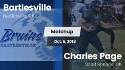 Matchup: Bartlesville High vs. Charles Page  2018