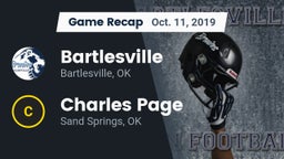 Recap: Bartlesville  vs. Charles Page  2019