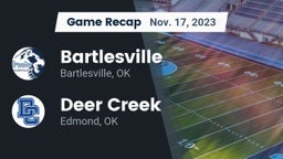Recap: Bartlesville  vs. Deer Creek  2023