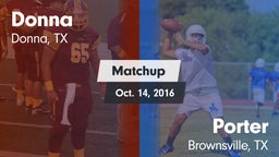 Matchup: Donna  vs. Porter  2016