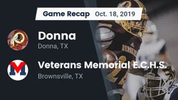 Recap: Donna  vs. Veterans Memorial E.C.H.S. 2019