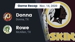 Recap: Donna  vs. Rowe  2020