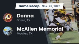 Recap: Donna  vs. McAllen Memorial  2020