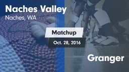 Matchup: Naches Valley High vs. Granger 2016