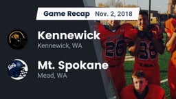 Recap: Kennewick  vs. Mt. Spokane 2018