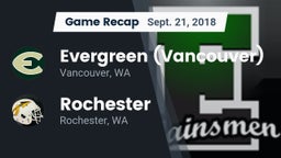 Recap: Evergreen  (Vancouver) vs. Rochester  2018