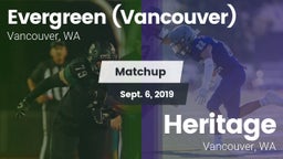 Matchup: Evergreen High vs. Heritage  2019