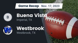 Recap: Buena Vista  vs. Westbrook  2023