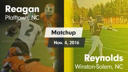 Matchup: Reagan  vs. Reynolds  2016