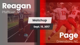 Matchup: Reagan  vs. Page  2017